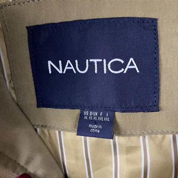 Nautica Women's Beige XL‎ Removable Hood Winter Coat Zip out Lining Windbreak - Picture 3 of 13
